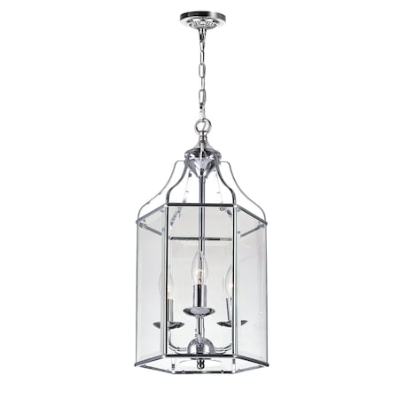 Cwi Lighting Maury 3 Light Up Chandelier With Chrome Finish 9917P10-3-601
